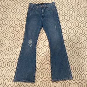 Express wide legged jeans